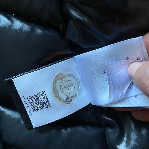 New with tags Moncler Fulmar Giubbotto black shiny down jacket long puffer coat - Picture 3 of 5